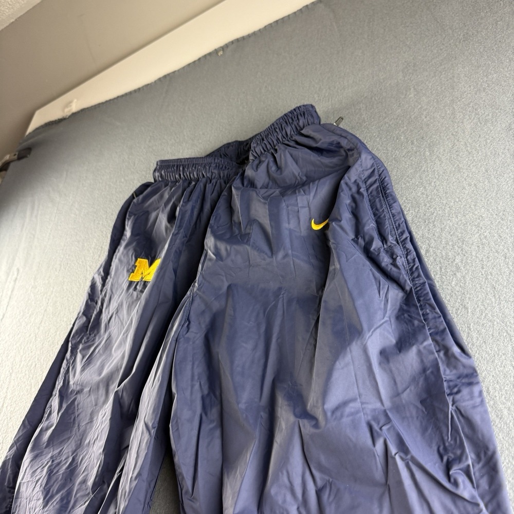 Nike Michigan Wolverines Pants Mens S Blue Vintage NCAA Training Athletic Track